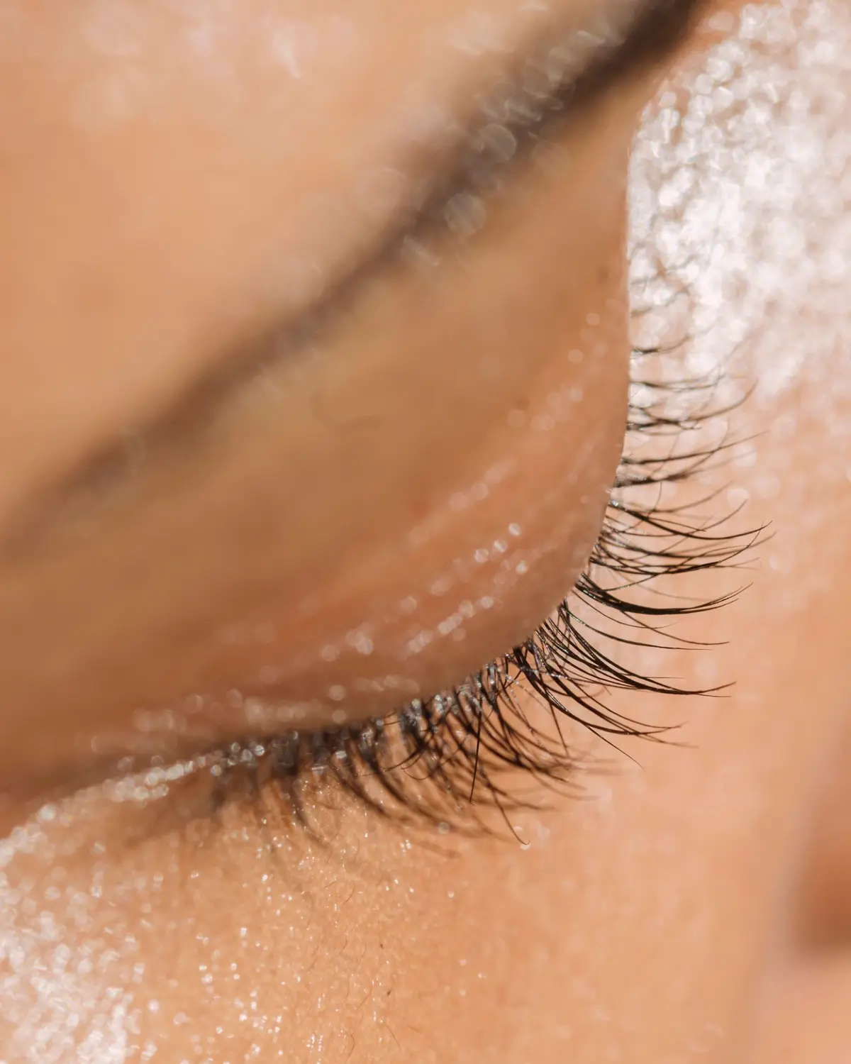 Natural macro close-up of skin texture